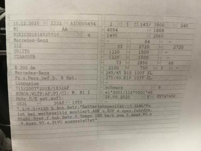 Mercedes-Benz E-Class W213 (2016 - 2023) image